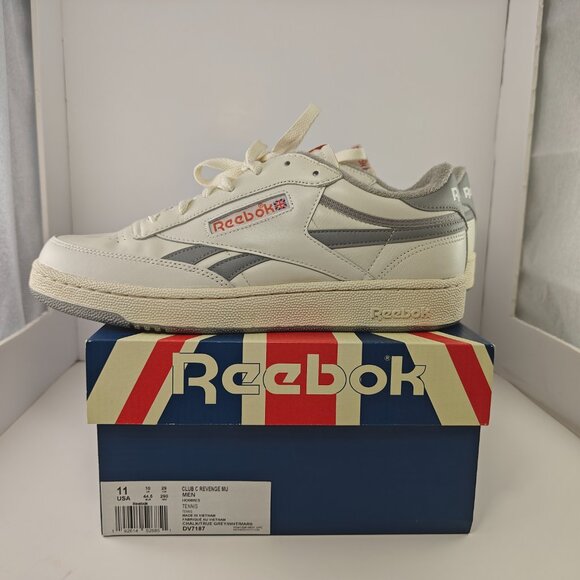 Reebok Club C Revenge Plus White/Grey Sneakers Size US 11 Mens DV7187 - Picture 4 of 12
